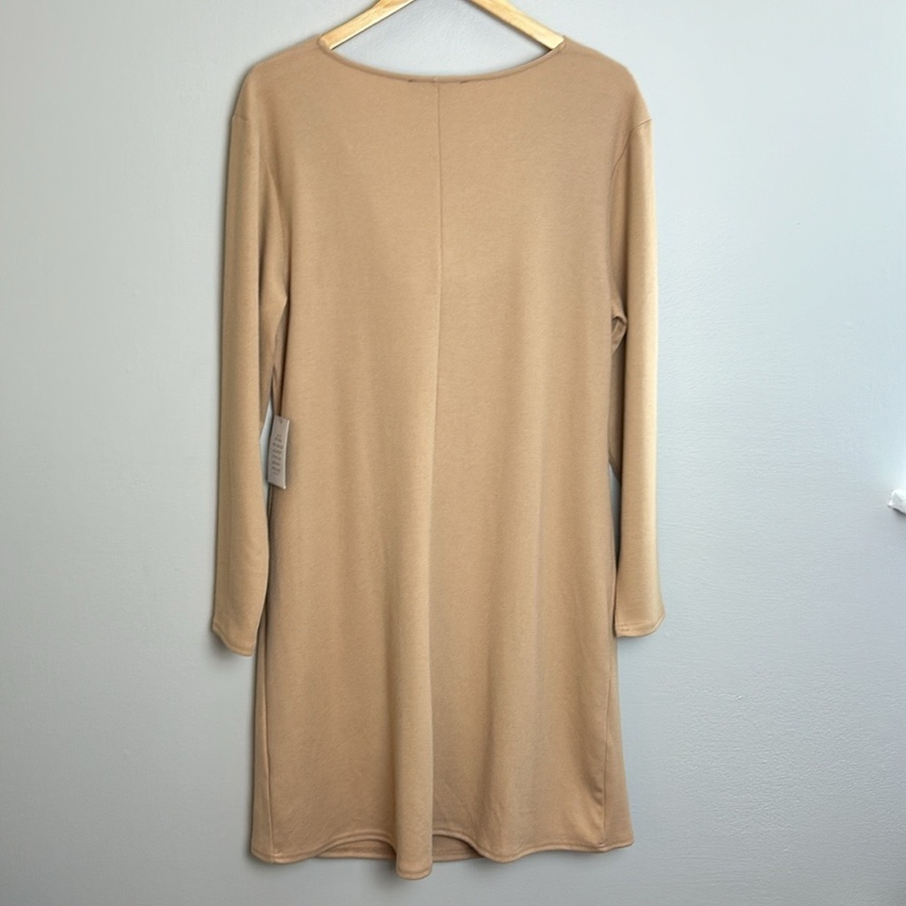 Eloquii Cowl Neck Dress 16 Comfort Casual Career Long Sleeve Elegant Simple Plus - Picture 7 of 12